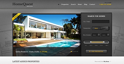 HomeQuest Real Estate WordPress Theme