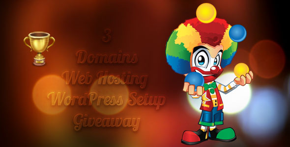 3 web hosting accounts 3 domains and 3 free wordpress setup giveaway contest