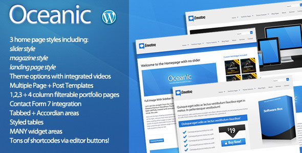 Oceanic WordPress Theme